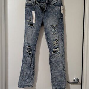 Blank NYC The Galaxy Relaxed Straight-Leg Ripped Jeans (Size 27) - New with Tags